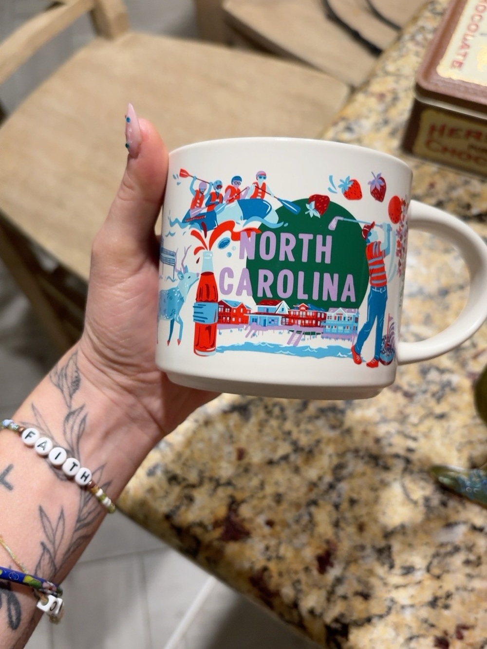 Starbucks North Carolina Been There Series Ceramic Coffee Mug Travel Souvenir